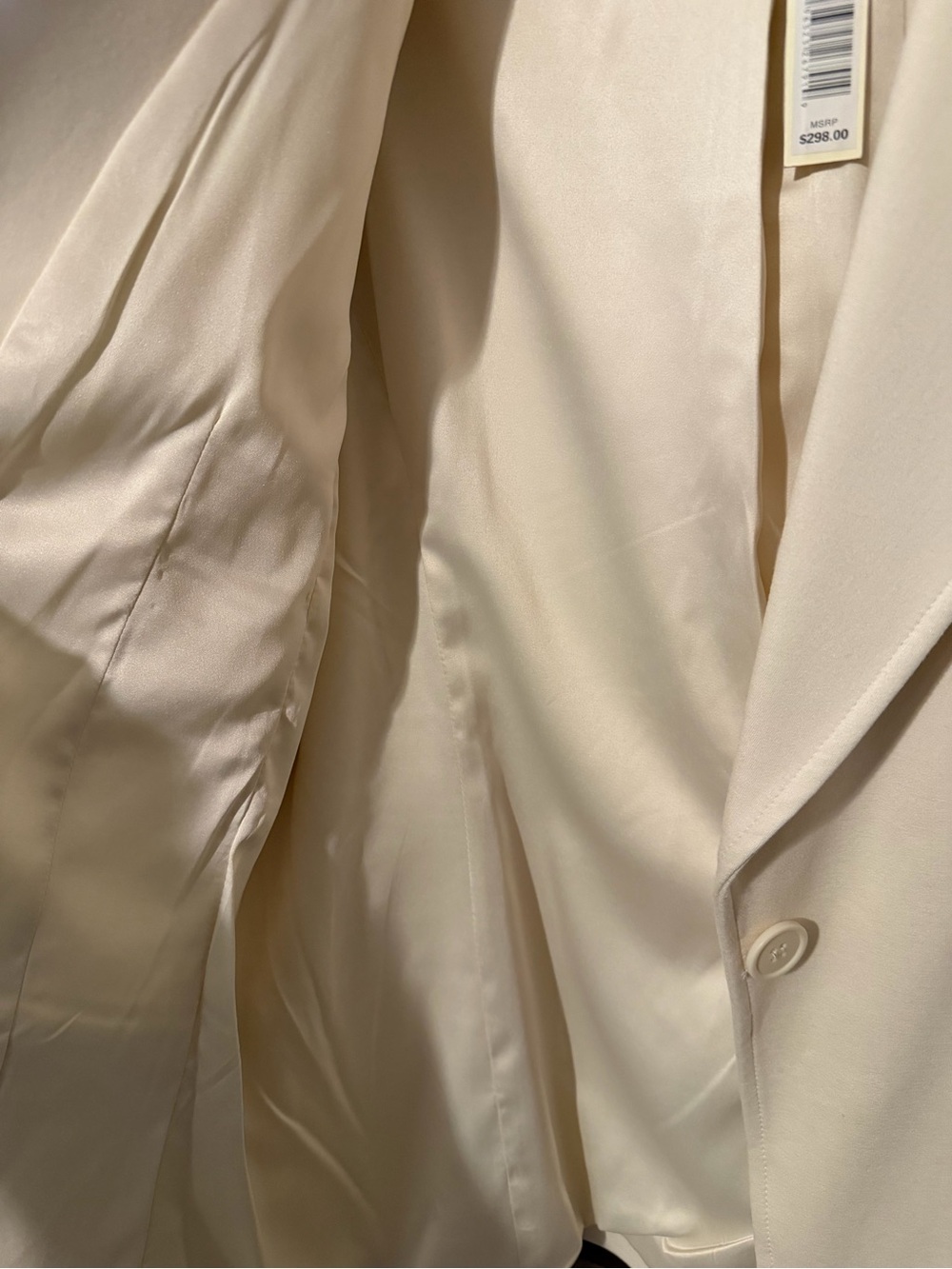 Max Studio Cream Two-Piece Tailored Blazer and Trousers - Picture 6 of 10